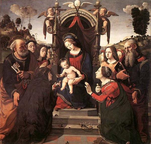 Mystical Marriage of St Catherine of Alexandria, Piero di Cosimo